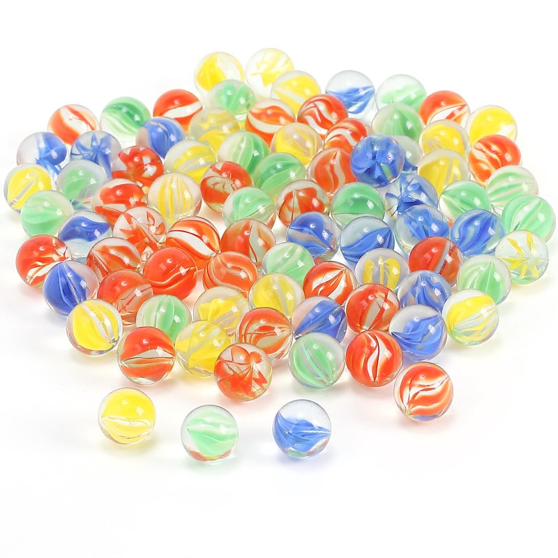 CHUKEMAOYI 400 pcs Color Mixing Glass Marbles 916 inch Bulk for Kids Marble GamesDIY and Home Decoration - Image 2