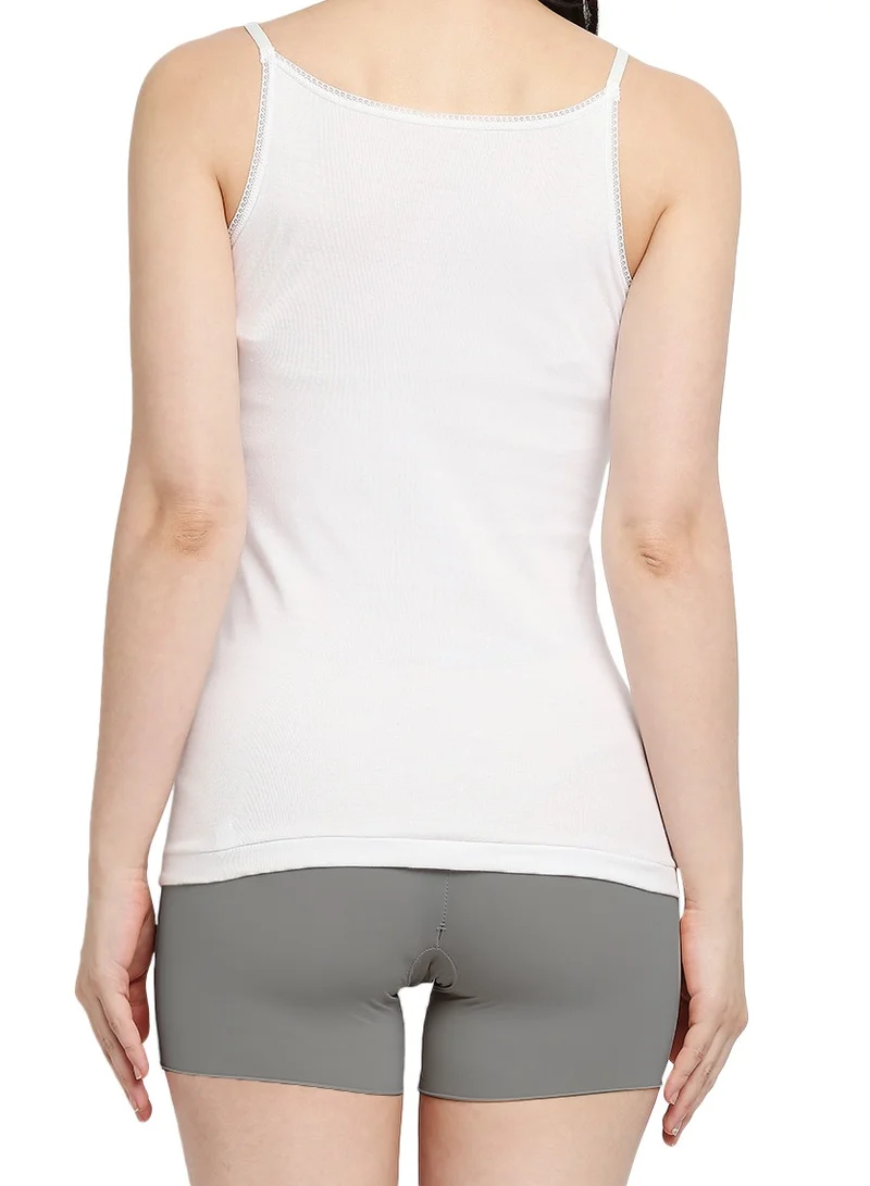 BYC GIRLS ADJUSTABLE STRAP COTTON CAMISOLE (PACK OF 3) - WHITE