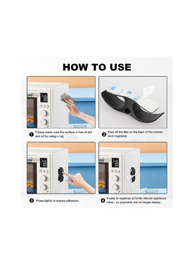 Spaceshoop - Silicon Appliances Cord Wrap Organizer With Double Face Tape For Home - Image 1