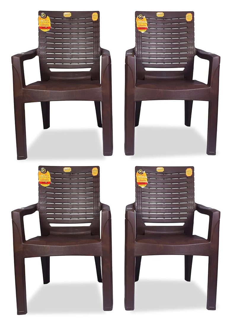 ANMOL Moulded Comfortable high Back Chair with Heavy Structure Weight Bearing Capacity 200 kg - Image 1