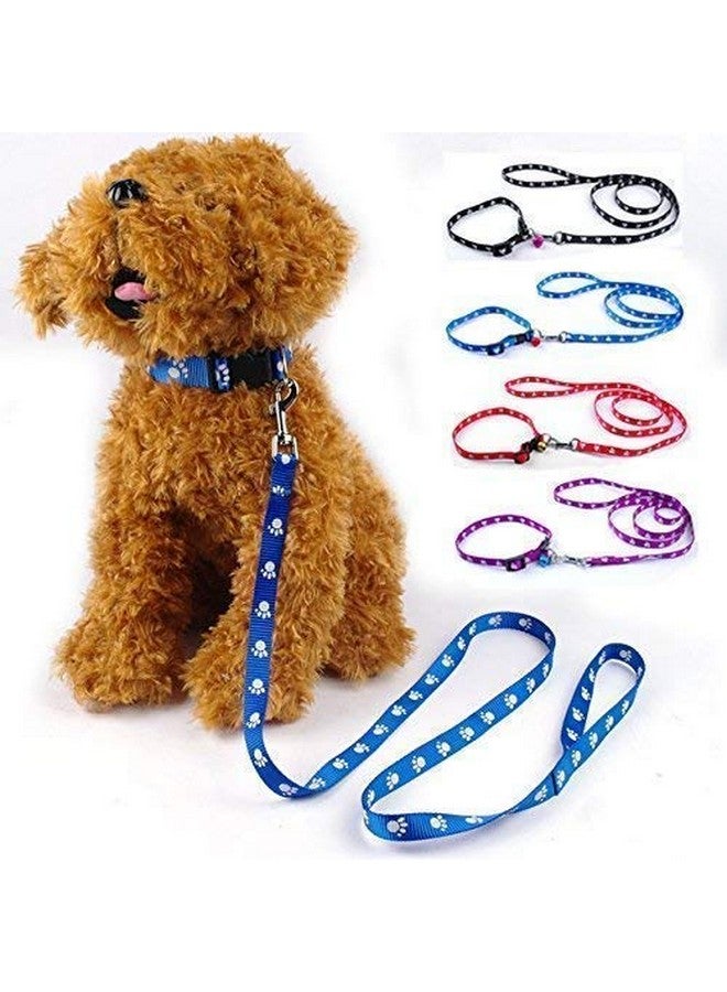 مجموعة طوق نايلون بطبعة مخالب 10 مم للجراء والقطط، باللون الأزرق - Image 2