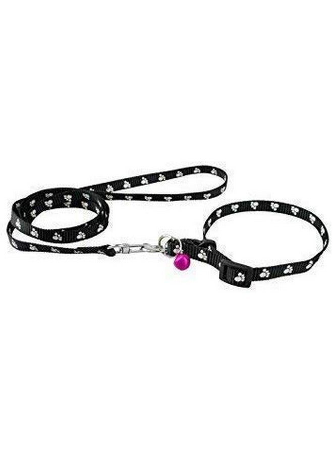 مجموعة طوق نايلون بطبعة مخالب 10 مم للجراء والقطط، باللون الأزرق - Image 4