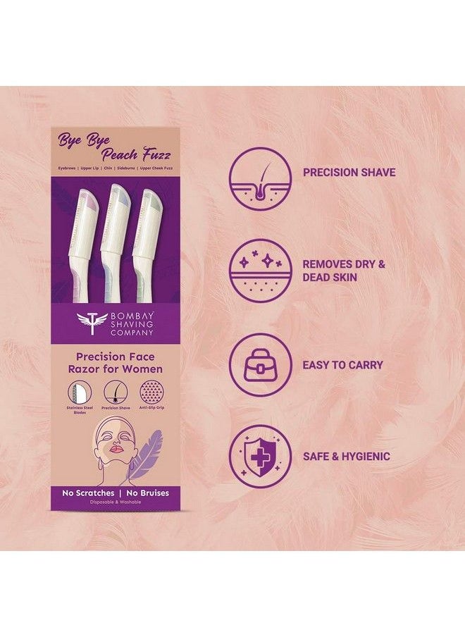 Bombae Face And Body Shaving Kit For Women Defender For Her Razor Face And Eyebrow Razor Sensitive Foam And Post Shave Balm 500G