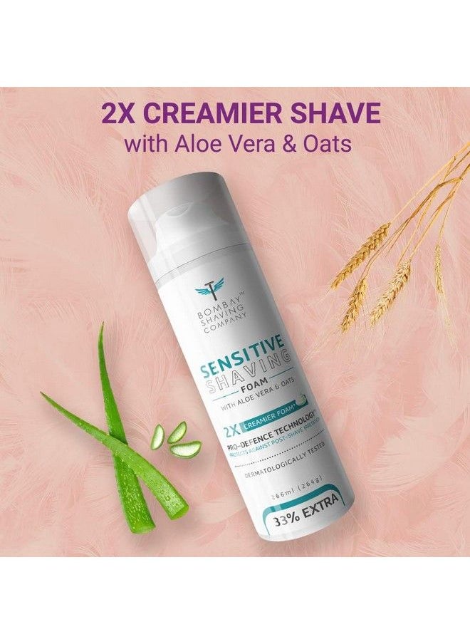 Bombae Face And Body Shaving Kit For Women Defender For Her Razor Face And Eyebrow Razor Sensitive Foam And Post Shave Balm 500G