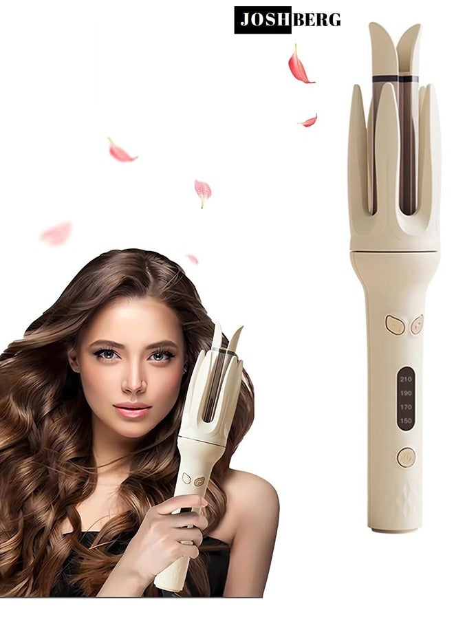 Joshberg Automatic Curling Iron,Rotating Curling Iron with 4 Temperature & 3 Timer,Fast Hair Styling with Anti- Scald Shell for Curls Waves - Image 1
