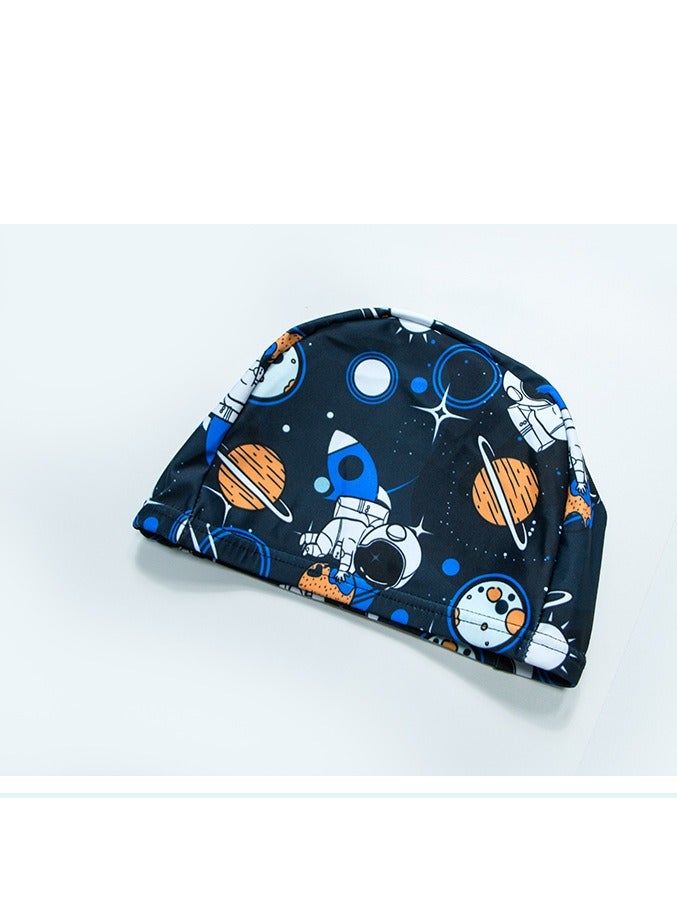 Generic Astronaut Print Kids Swimwear Set (3-Piece) with Swim Cap – Comfortable  UV-Protective  - Image 4