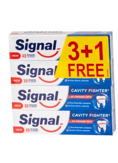 Signal Signal Whitening Toothpaste 75ml 3+1 Free 