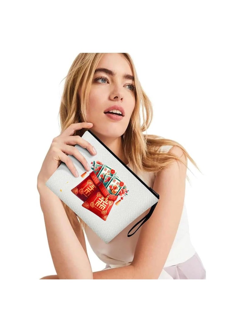 حقيبة مستحضرات التجميل الصينية - منظم مكياج قابل لإعادة الاستخدام صديق للبيئة - مثالي للسفر والاستخدام اليومي والناجين - حقيبة مكياج مثالية بتصميم مطبوع حقيبة مستحضرات تجميل للنساء - Image 3