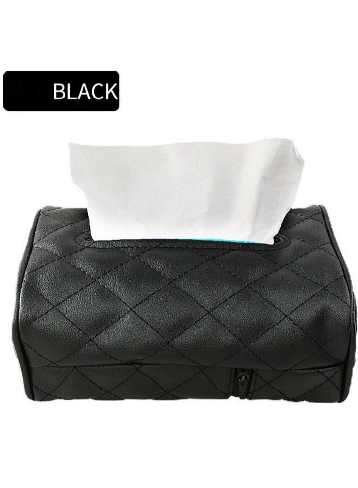 Generic Elegant Car Chair Back Mounted Creative Tissue Holder Leather Case - Image 2