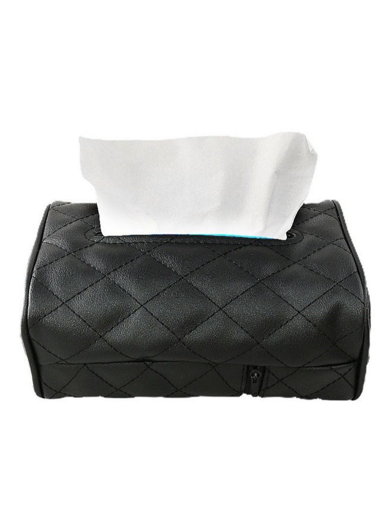 Generic Elegant Car Chair Back Mounted Creative Tissue Holder Leather Case - Image 1