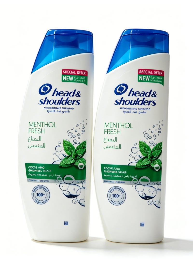 Deep Cleansing Anti-Dandruff Shampoo, 2 Bottles Pack, Long Lasting Freshness for All Hair Types