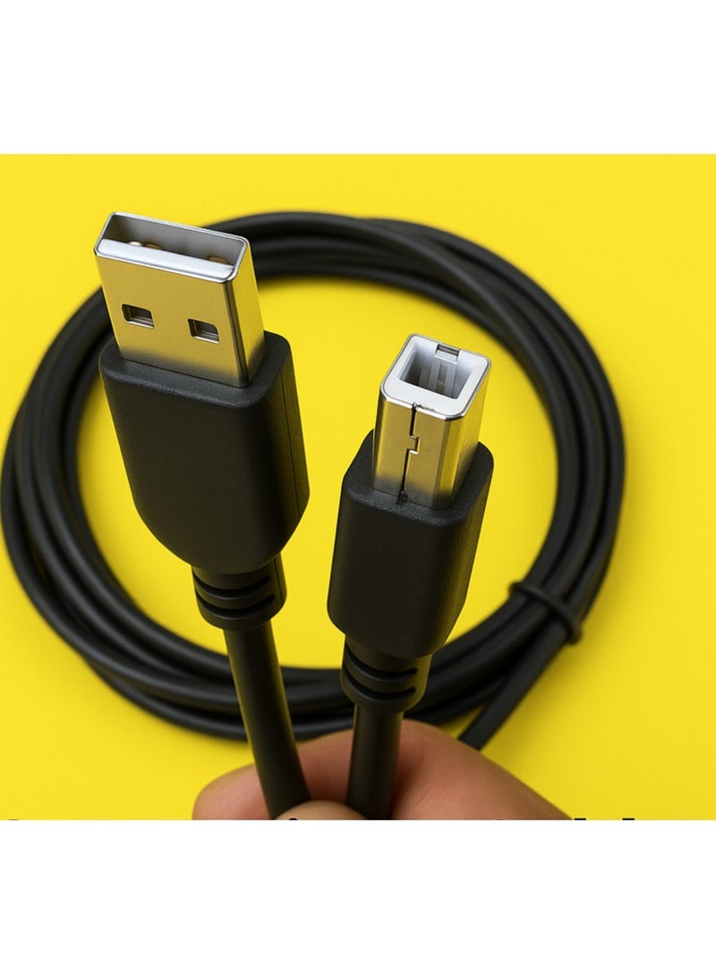 FUJISHKA Fujishka 1.5 Meter USB to Printer Cable AM/BM – High-Speed Data Transfer  - Image 2