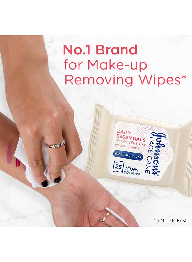 Johnson's Daily Essentials Extra-Sensitive Cleansing Wipes - Image 2