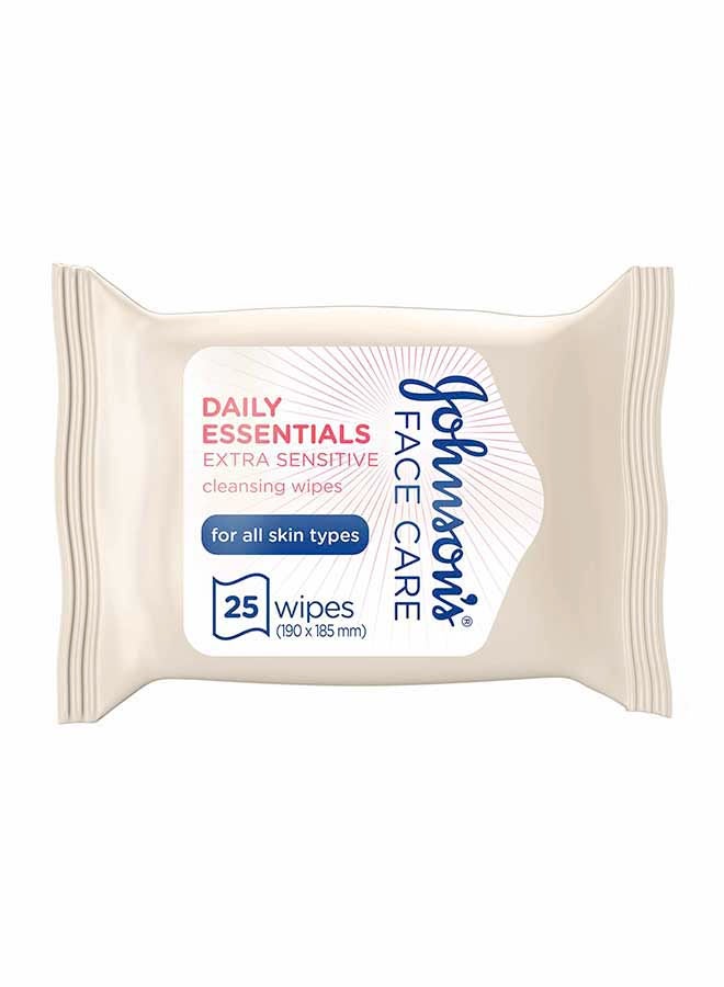 Johnson's Daily Essentials Extra-Sensitive Cleansing Wipes - Image 1