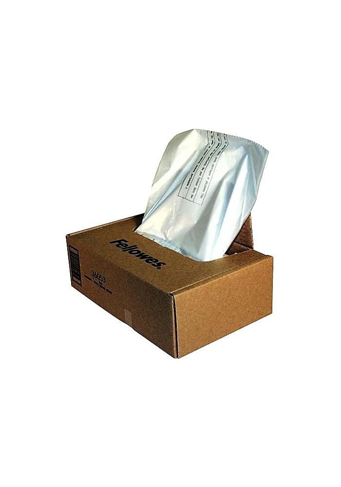 Fellowes 36053 Powershred Shredder Waste Bags - 100 Count for 90S, 99Ci, 99Ms, AutoMax 200C, and AutoMax 130C - Image 2