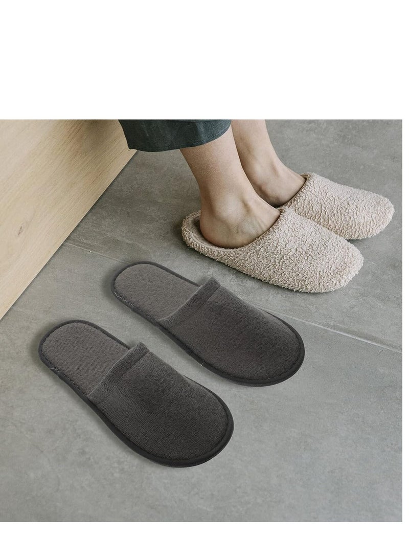 NANAO 10 Pairs Disposable Slippers Disposable Spa Slippers Unisex Spa Slippers for Hotel Travel Home Guest Massage Supplies - Image 4