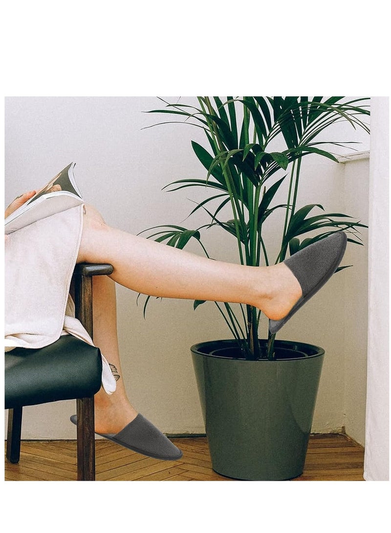 NANAO 10 Pairs Disposable Slippers Disposable Spa Slippers Unisex Spa Slippers for Hotel Travel Home Guest Massage Supplies - Image 2