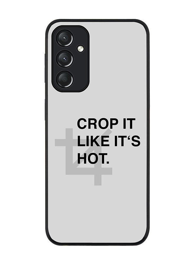 Stylizedd Rugged Black edge case for Samsung Galaxy A05s, Slim fit Soft Case Flexible Rubber Edges Anti Drop TPU Gel Thin Cover- Crop It  - Image 1