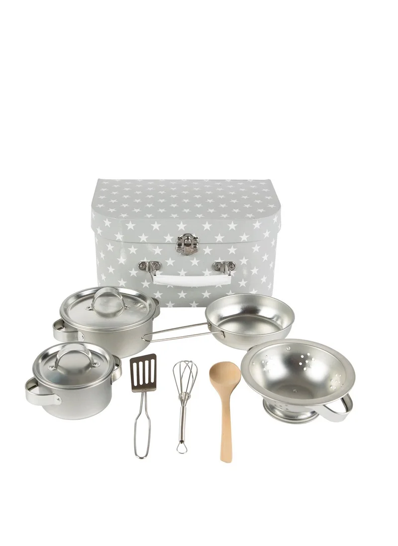 Sass & Belle Sass and Belle Grey Stars Play Cooking Set - Adorable Toy Cooking Set for Kids