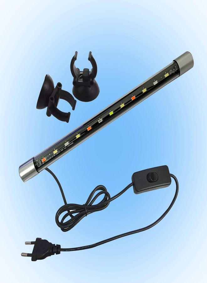 Smiling Pets Multi-Colour Aquarium Fish Tank Light - LED Aquarium Light with Color Changing Switch, Submersible up to 2.5 ft Tank, Mix Color - Image 1