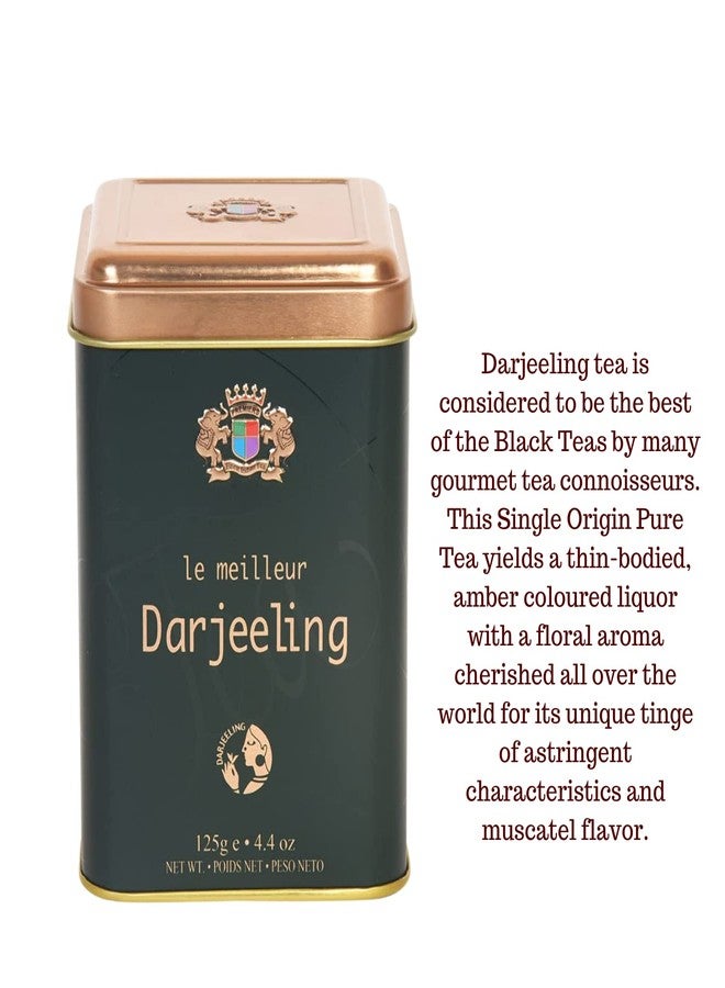 Premiers 2-in-1 Tea Gift Set | 125 Cups | 250 Grams | Darjeeling Black Tea + Masala Chai | PMS Series | Elegant Square Metal Caddy | PMS Series - Image 2