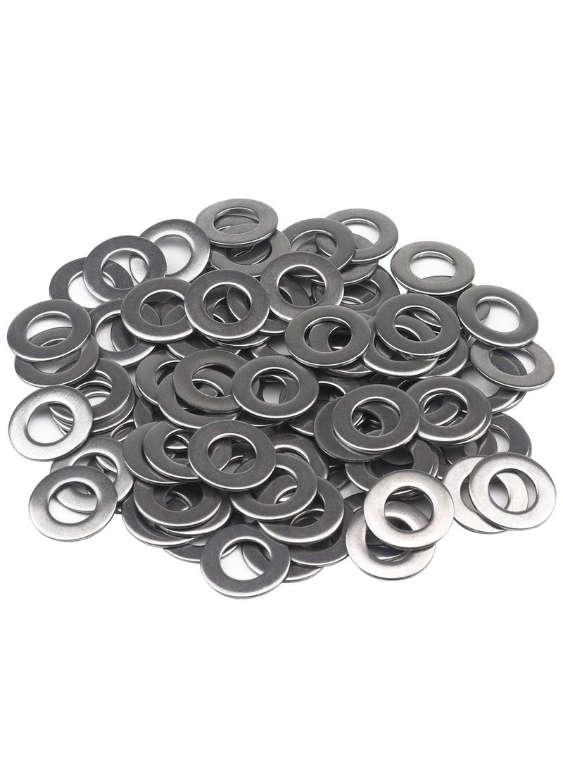 Favordrory Favordrory M8 Flat Washer, 304 Stainless Steel, 100 PCS (M8 x 16 x 1.6mm 100PCS)  - Image 1