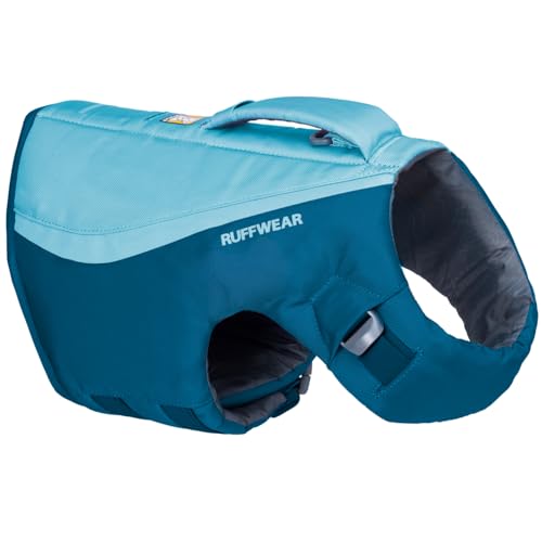 Ruffwear Float Coat Dog Life Jacket Premium Buoyancy Swim Vest with Lift Handle Secure Fit Reflective Trim Adjustable Flotation for Swimming Boating Outdoor Adventures Deep Blue Small - Image 1