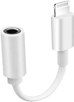 Brain Freezer Brain Freezer 3.5mm Headphones Converter Adapter Lightning to 3.5mm Jack Compatible with iPhone 11/11 Pro/11 Pro Max/X XR XS XS Max iPhone 7 7P 8 8P White 