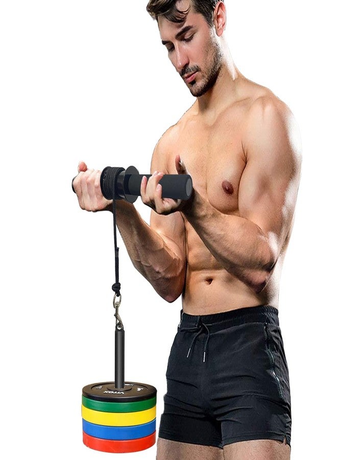 Taeku Forearm Blaster Roller Anti-Slip Handle Forearm Wrist Exerciser Trainer Strength Equipment Home Gym Must for Exercising Fitness Workout (Nylon) - Image 1