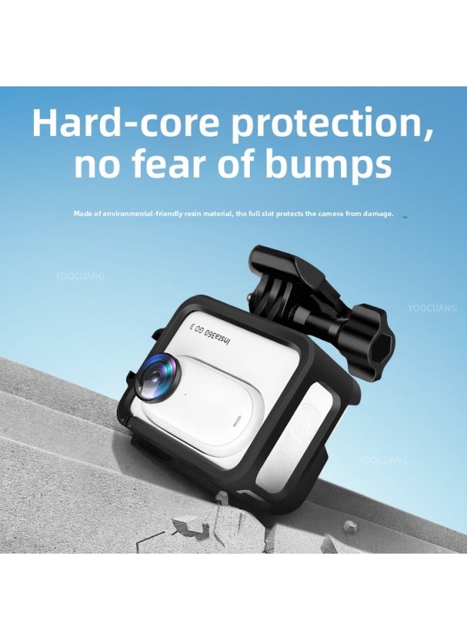 Generic - Suitable For Shadow Stone Insta360go3/3S Rabbit Cage Thumb Camera Protective Cover Anti-fall Heat Dissipation Protective Shell Accessories-Product Color:[suitable For Go3/3s] Rabbit Cage - Image 1