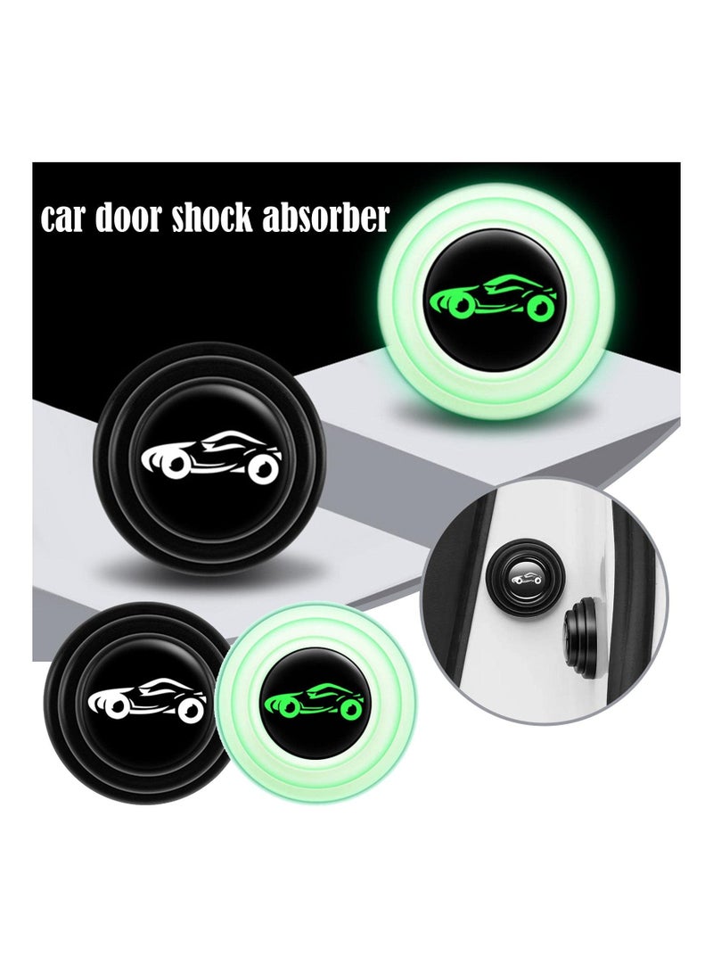 SYOSI Car Door Shock Absorber Anti-Collision Gasket Silicone Luminous Sound Insulation and Shock-Absorbing Gasket Fit for Car Gasket Parts (White) 30PCS - Image 4
