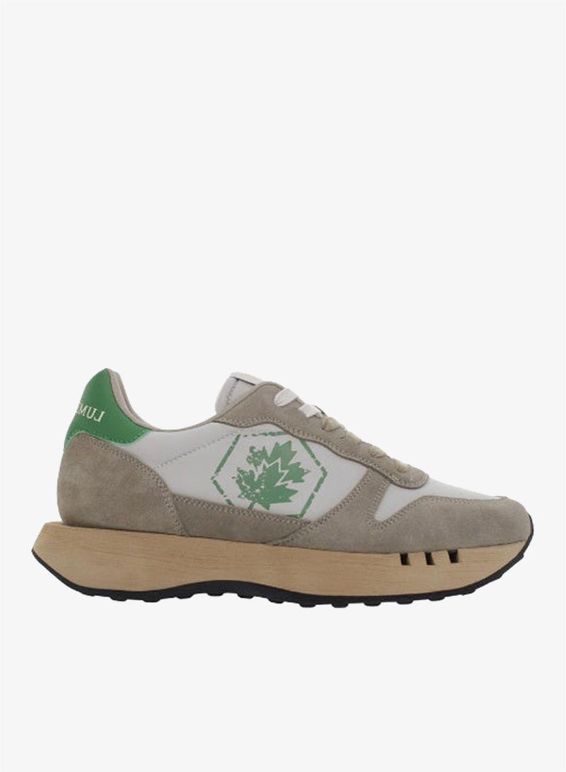 Lumberjack Men’s Suede & Leather Casual Sneaker – Beige/Grey with Green Accent | Premium Lumberjack Comfort & Urban Style - Image 2