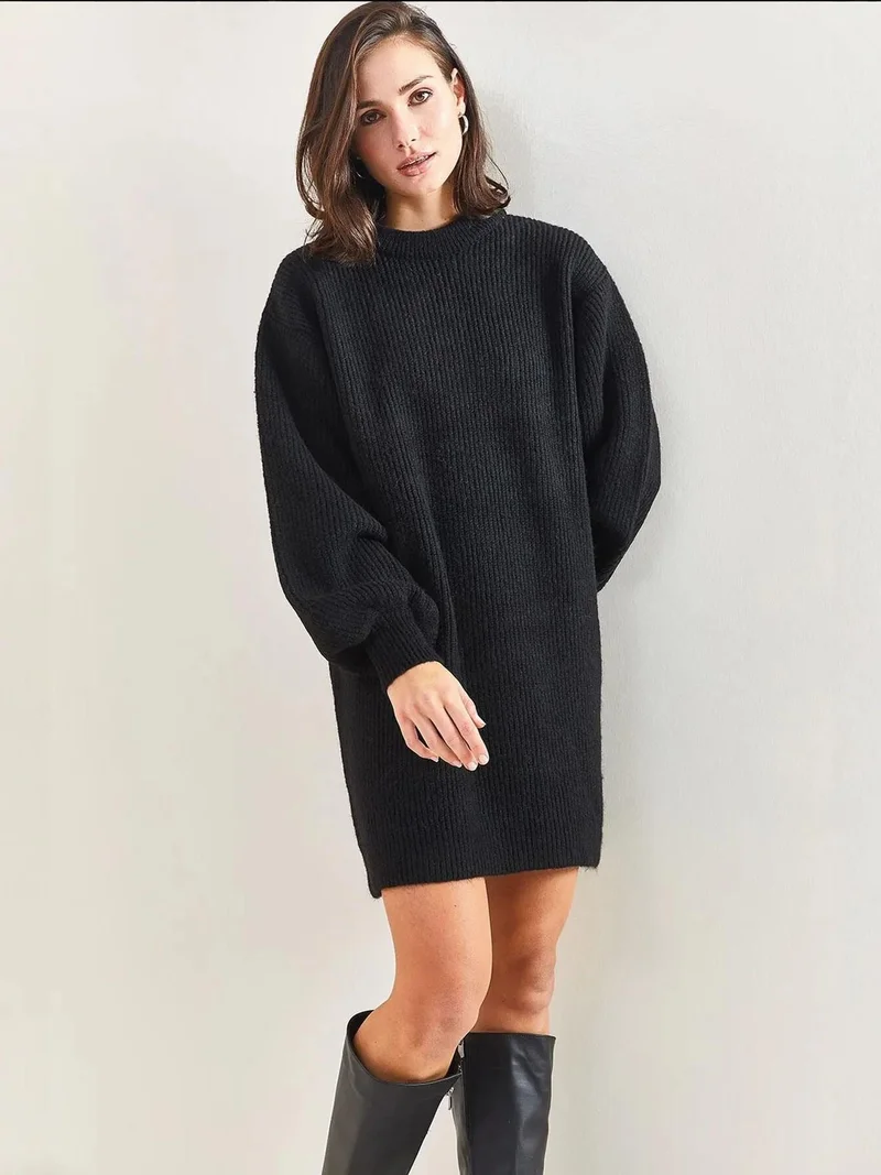 Bianco Lucci LUCCI Textured Knit Dress