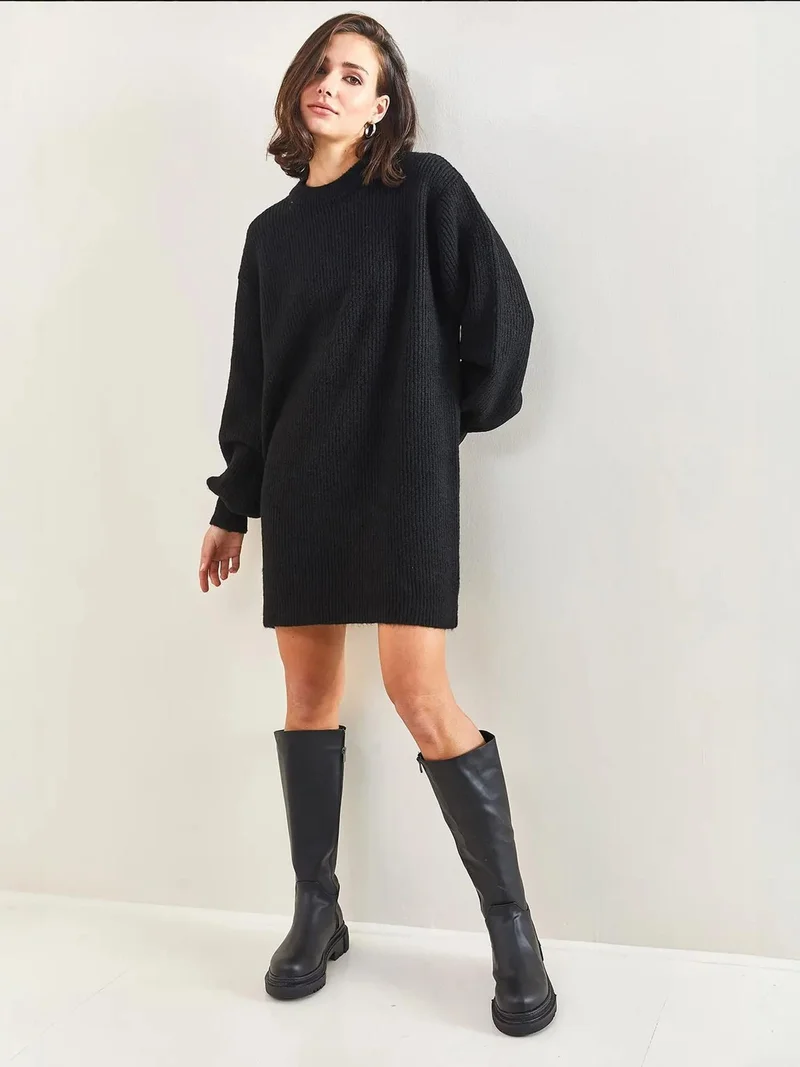 Bianco Lucci LUCCI Textured Knit Dress