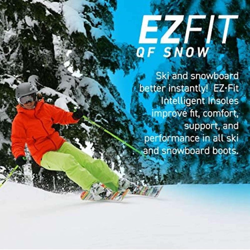 MASTERFIT EZFit QF Ski Boot Insoles for Men & Women, Trim-to-Fit Ski & Snowboard Boot Inserts with Arch Support, Volume Reducer Fit & Performance Control Insoles for Winter Boots, Regular/X-Large - Image 5