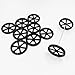 URIMPAVIDO 10PCS Model Toy Wheel 44mm Toy Car Wheels with 5PCS Shaft Round Rod Axles for DIY Model Toy RC Car Truck Robot Parts Black - Image 2