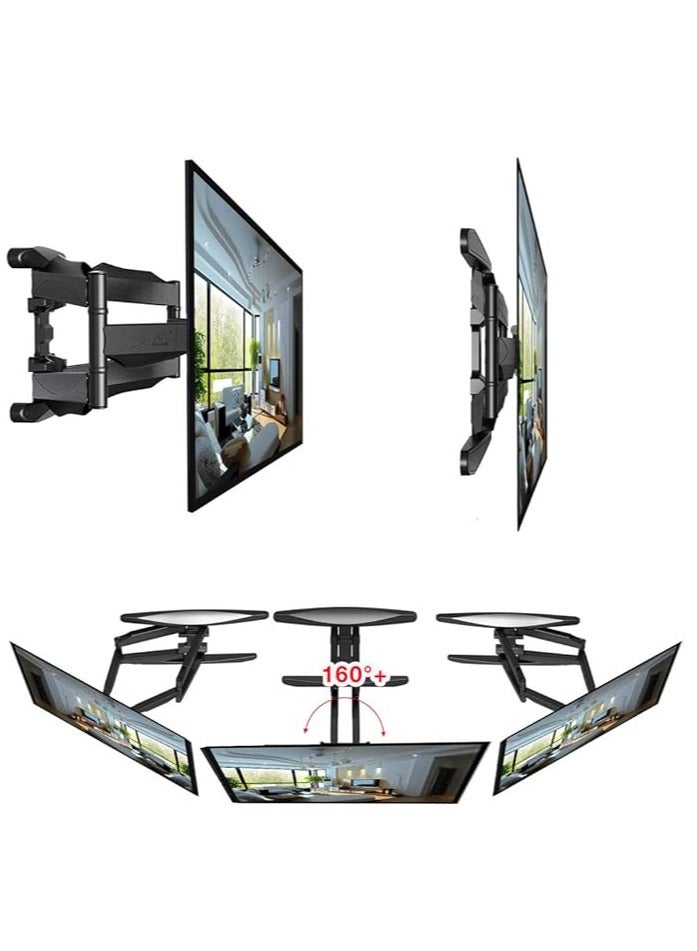 NB Full Motion TV Wall Mount for Most 43-75 Inch TVs with Swivel Joint Tilt Arm Extends 100lbs Max VESA 400x400mm - Image 3