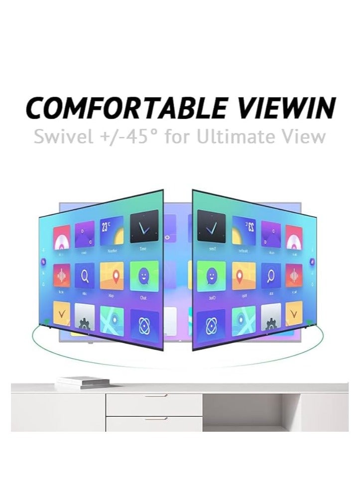 NB Full Motion TV Wall Mount for Most 43-75 Inch TVs with Swivel Joint Tilt Arm Extends 100lbs Max VESA 400x400mm - Image 5