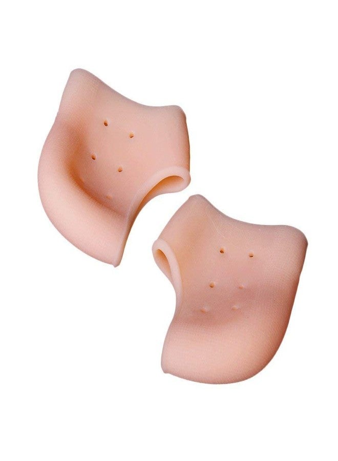AHCS Acupressure Silicone Gel Heel Pad Socks Swelling Pain Relief, Dry Hard Cracked Heels Repair Cream Foot Care Ankle Support Cushion for Men and Women (1 Pair) - Image 1