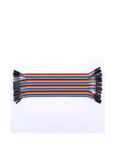 Besomi Electronics Female to Female Jumper Wires - Pack of 40 Multicolor Ribbon Cables, 20cm Each, Tinned Copper Conductor, Ideal for Prototyping, Arduino, Raspberry Pi Projects
