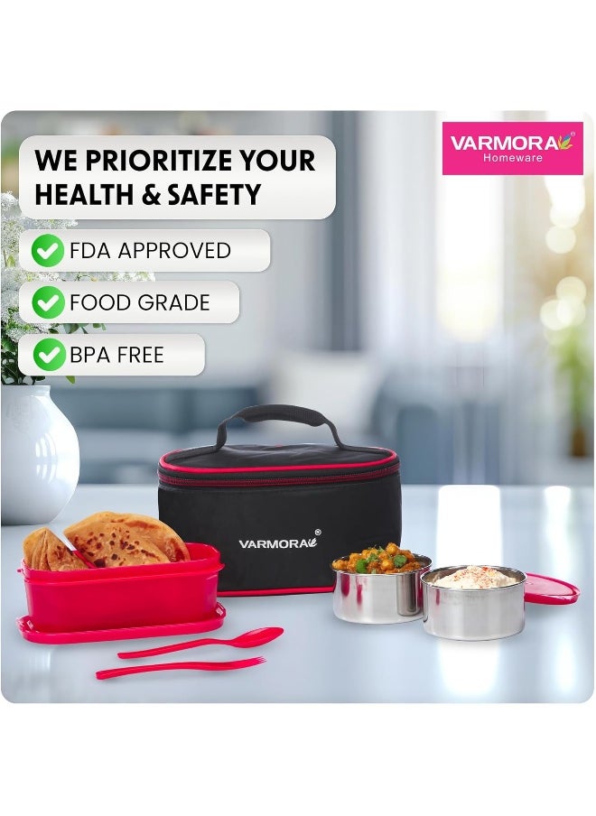 Varmora - SS Duo Lunch Box Raspberry Pink - Image 1