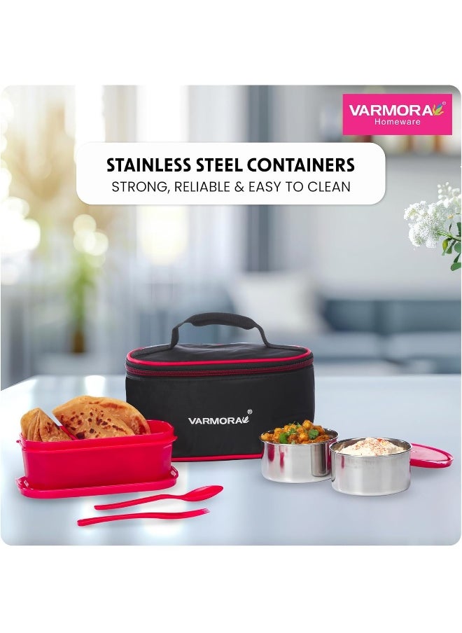 Varmora - SS Duo Lunch Box Raspberry Pink - Image 1