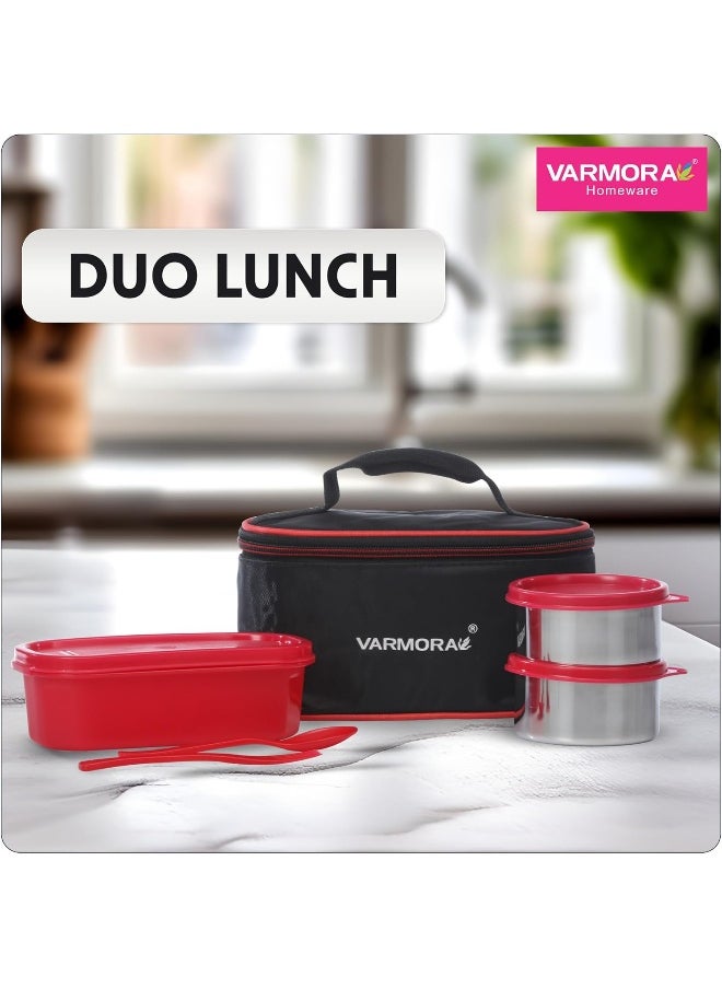 Varmora - SS Duo Lunch Box Raspberry Pink - Image 1