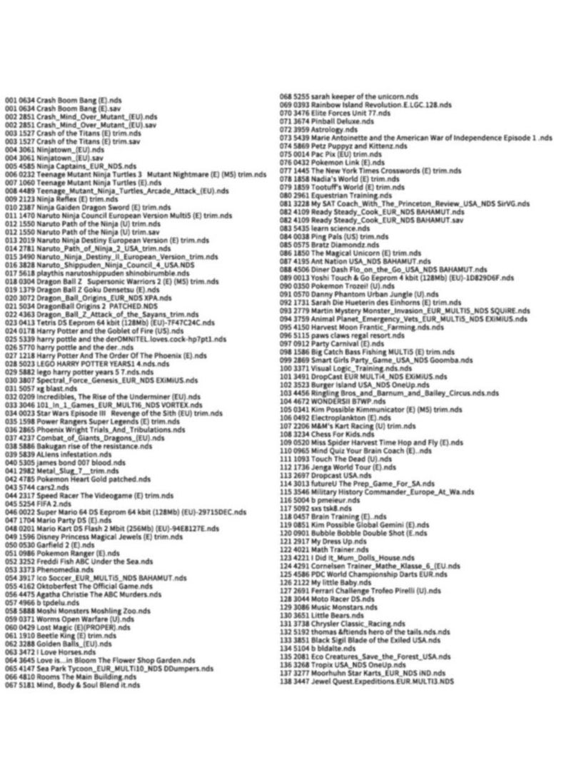 Generic - 500-in-1 DS Game Super Combo for NDS/NDSL/DSi/DSi XL/DSi LL/3DS/3DSXL/3DSLL/2DS/NEW 3DS/NEW 3DS XL - Image 1