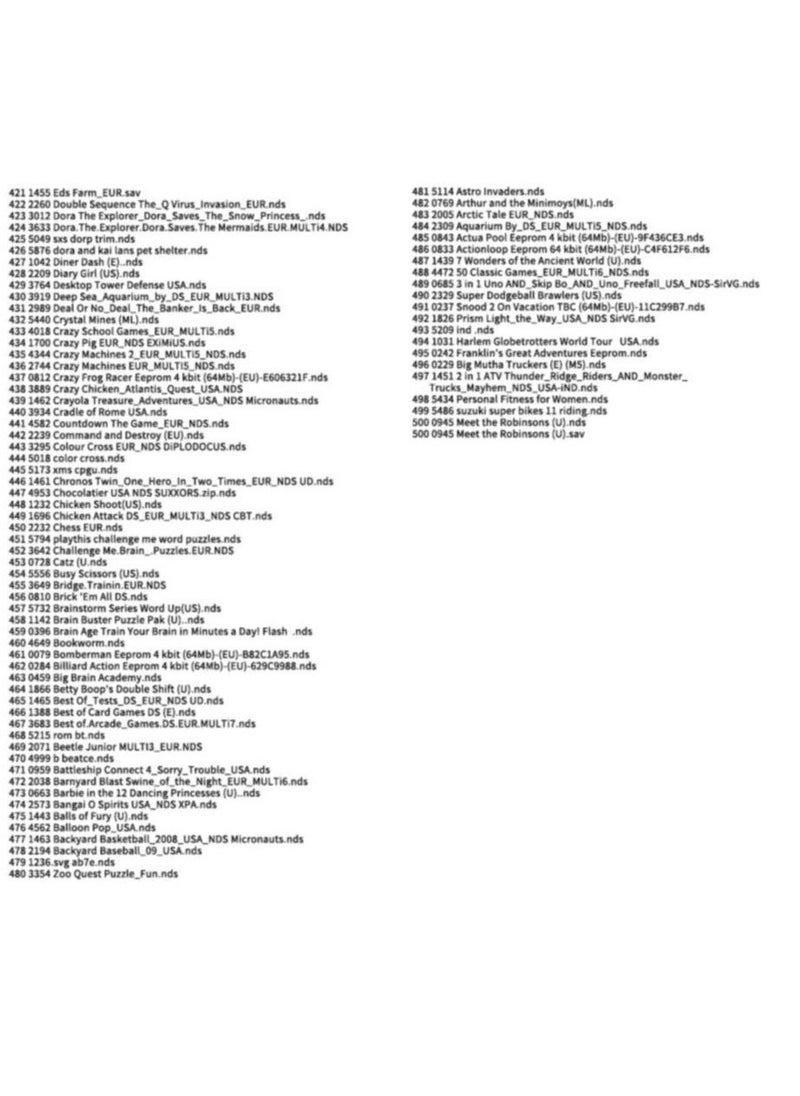 Generic - 500-in-1 DS Game Super Combo for NDS/NDSL/DSi/DSi XL/DSi LL/3DS/3DSXL/3DSLL/2DS/NEW 3DS/NEW 3DS XL - Image 1