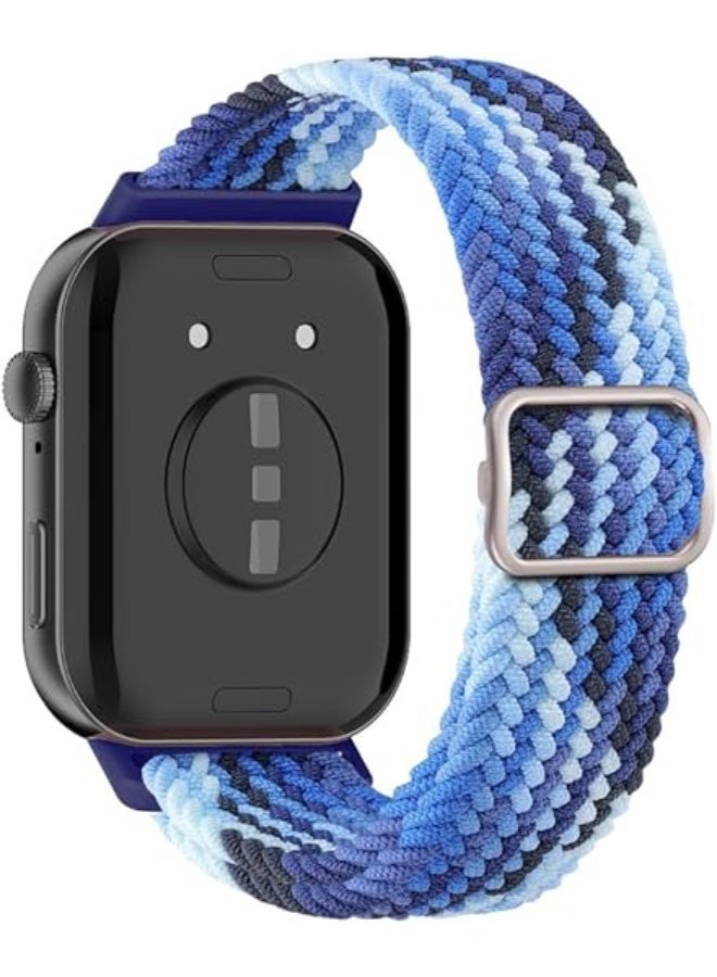 سوار نايلون قابل للتعديل بإبزيم منزلق لساعات هواوي فيت 3 / فيت 4 / فيت 4 برو - سوار بديل من البوليستر المسامي وحلقة السيليكون - Image 2