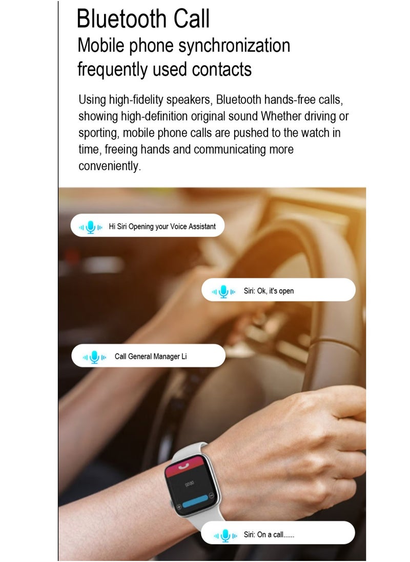 GULFLINK - Smart Watch for Android and iOS Phones Compatible with Apple iPhone and Samsung Pink - Image 1