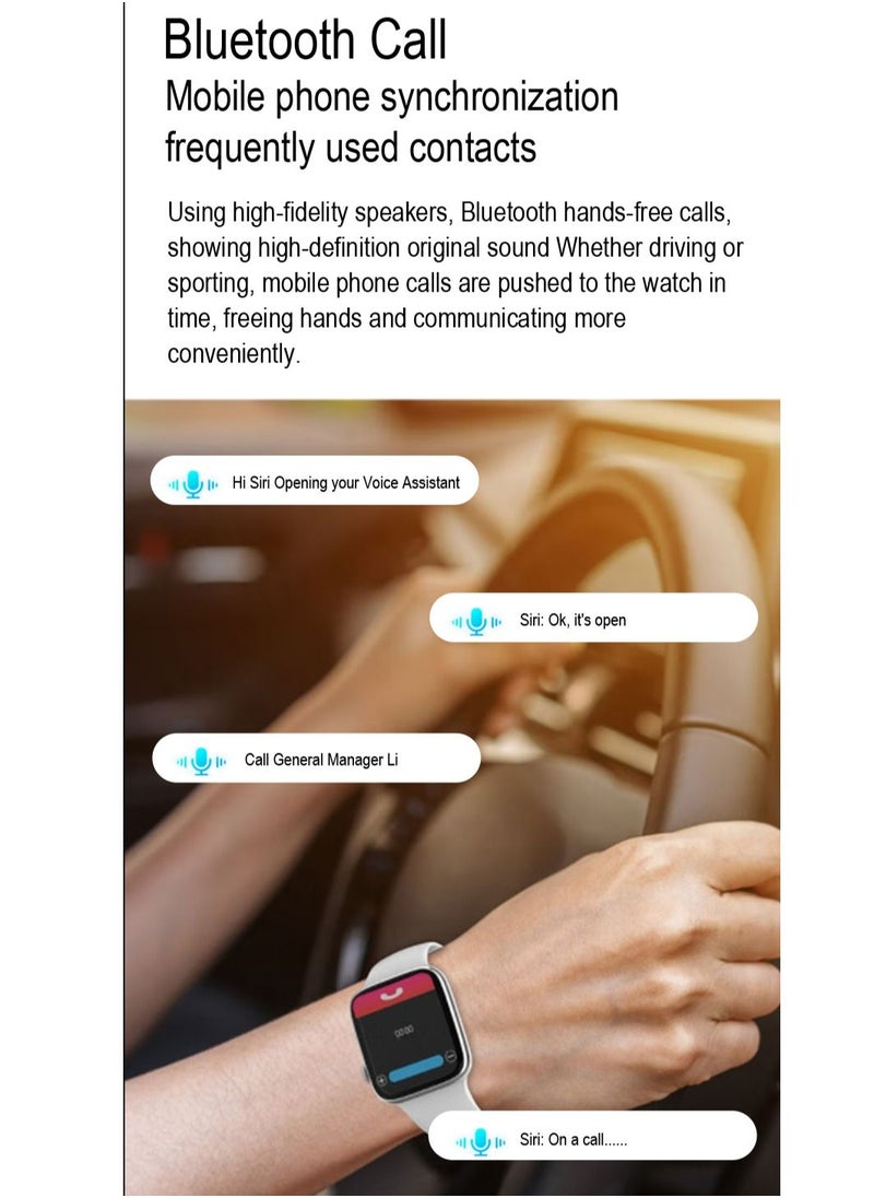 GULFLINK - Smart Watch for Android and iOS Phones Compatible with Apple iPhone and Samsung Pink - Image 1