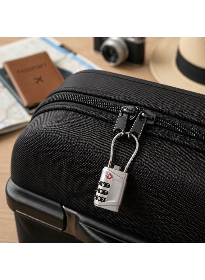 MAGELLAN TSA Travel Lock with Flexible Cable – 3-Digit Combination Luggage Lock for Suitcases & Bags – Lightweight & Durable Security Lock for Travel - Image 2