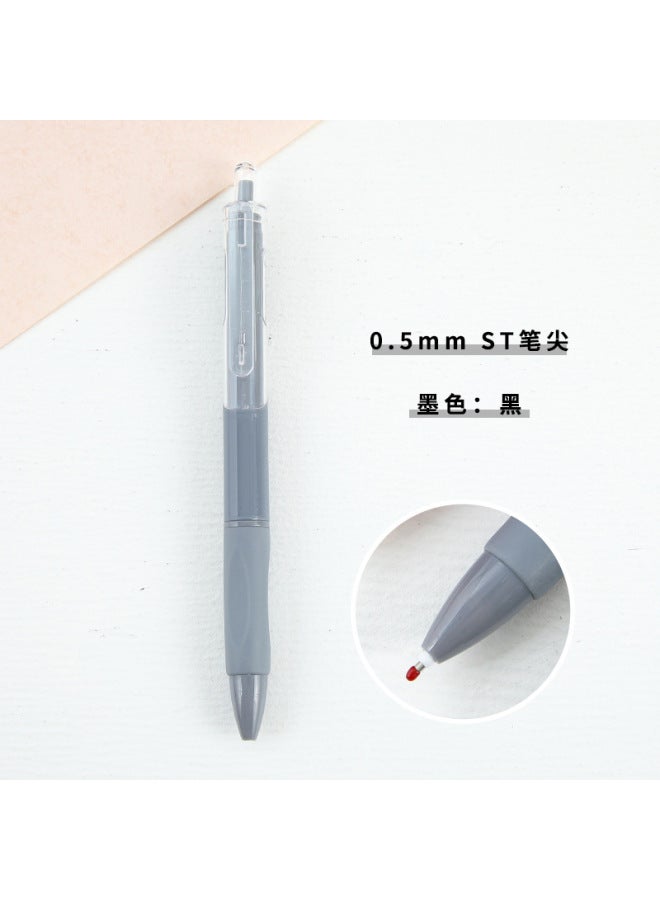 HELPS Creative Candy Color Press Gel Pen Wind Boxed High Color Value Quick Drying Black Brush Question Pen K35 Learning Stationery - Image 1